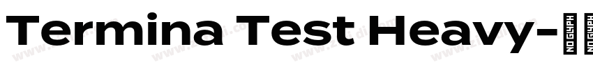 Termina Test Heavy字体转换